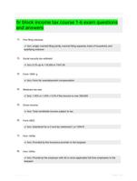 hr block income tax course 1-6 exam questions and answers