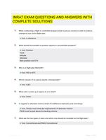 INRAT EXAM QUESTIONS AND ANSWERS WITH COMPLETE SOLUTIONS