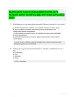 NURS 5220 Test 2 EXAM QUESTIONS (273 TERMS) WITH VERIFIED DEFINITIONS UPDATED 2024