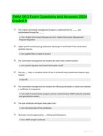 SWM DEQ Exam Questions and Answers 2024 Graded A