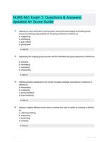 NURS 661 Exam 2: Questions & Answers: Updated A+ Score Guide