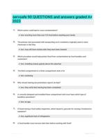 servsafe 90 QUESTIONS and answers graded A+ 2023