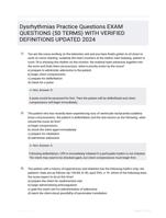 Dysrhythmias Practice Questions EXAM QUESTIONS (50 TERMS) WITH VERIFIED DEFINITIONS UPDATED 2024