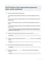 CETP Practice Test Assessments Questions (with correct solutions)