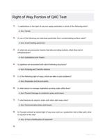 Right of Way Portion of QAC Test
