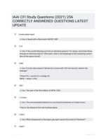 IAAI CFI Study Questions (2021) 256 CORRECTLY ANSWERED QUESTIONS LATEST UPDATE