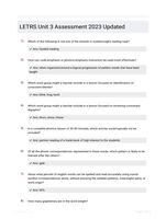 LETRS Unit 3 Assessment 2023 Updated