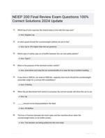 NEIEP 200 Final Review Exam Questions 100% Correct Solutions 2024 Update