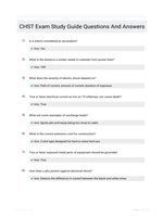 CHST Exam Study Guide Questions And Answers 