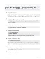 Galen NUR 242 Exam 3 Streb notes Law and Business  exam 2024 with 100% correct answers