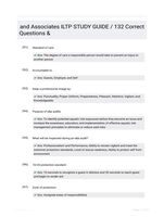 and Associates ILTP STUDY GUIDE / 132 Correct Questions &