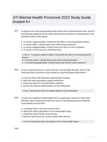 ATI Mental Health Proctored 2023  Study Guide Graded A+