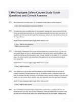 DHA Employee Safety Course Study Guide Questions and Correct Answers