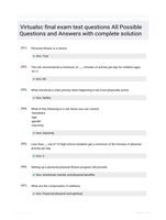 Virtualsc final exam test questions All Possible Questions and Answers with complete solution