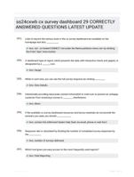 ss24cxwb cx survey dashboard 29 CORRECTLY ANSWERED QUESTIONS LATEST UPDATE