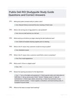 Publix Deli ROI Studyguide Study Guide Questions and Correct Answers