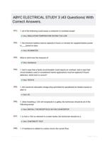 ABYC ELECTRICAL STUDY 3 |43 Questions| With Correct Answers.