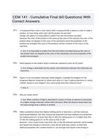 CEM 141 - Cumulative Final |60 Questions| With Correct Answers.