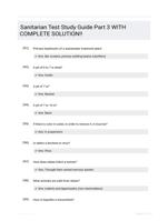 Sanitarian Test Study Guide Part 3 WITH COMPLETE SOLUTION!!