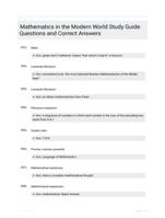 Mathematics in the Modern World Study Guide Questions and Correct Answers