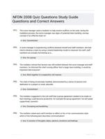 NFDN 2008 Quiz Questions Study Guide Questions and Correct Answers