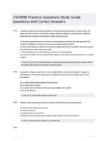 CSOWM Practice Questions Study Guide Questions and Correct Answers