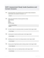 D291 Assessment Study Guide Questions and Correct Answers