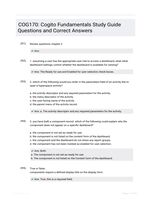 COG170: Cogito Fundamentals Study Guide Questions and Correct Answers