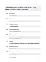 scribeamerica outpatient final  Study Guide Questions and Correct Answers