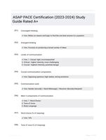 ASAP PACE Certification (2023-2024) Study Guide Rated A+