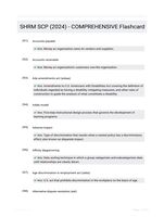 SHRM SCP (2024) - COMPREHENSIVE Flashcard