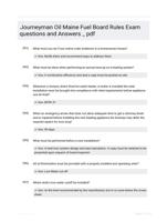 Journeyman Oil Maine Fuel Board Rules Exam questions and Answers _ pdf