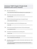 American YAWP Chapter 8 Study Guide Questions and Correct Answers