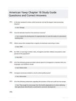 American Yawp Chapter 18 Study Guide Questions and Correct Answers