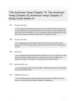 The American Yawp Chapter 19, The American Yawp Chapter 20, American Yawp Chapter 21 Study Guide Rated A+