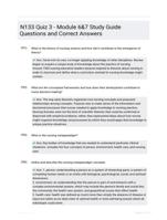 N133 Quiz 3 - Module 6&7 Study Guide Questions and Correct Answers