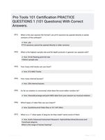 Pro Tools 101 Certification PRACTICE QUESTIONS 1 |101 Questions| With Correct Answers.