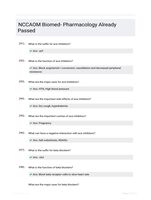 NCCAOM Biomed- Pharmacology Already Passed