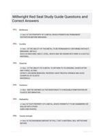 Millwright Red Seal Study Guide Questions and Correct Answers