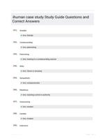 ihuman case study Study Guide Questions and Correct Answers