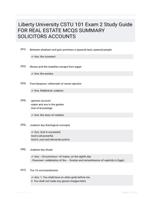 Liberty University CSTU 101 Exam 2 Study Guide FOR REAL ESTATE  MCQS SUMMARY SOLICITORS  ACCOUNTS