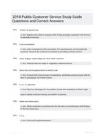 2018 Publix Customer Service Study Guide Questions and Correct Answers