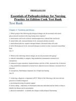 TEST BANK FOR ESSENTIALS OF PATHOPHYSIOLOGY FOR NURSINF PRACTICE 1ST EDITION BY COOK