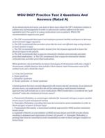 WGU D027 Practice Test 2 Questions And Answers (Rated A) 2024