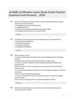 ACAMS certification exam Study Guide Practice Questions and Answers _ 2024