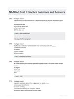 NAADAC Test 1 Practice questions and Answers