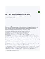 NCLEX Kaplan Predictor Test 2024