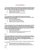 NUR 3465 KAPLAN CAT 3 QUESTIONS AND ANSWERS 2024