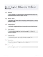 Bio-181 Chapter 8 |50 Questions| With Correct Answers.