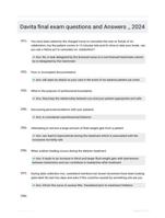 Davita final exam questions and Answers _ 2024